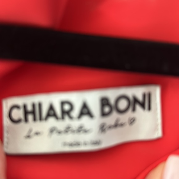 Coral colored scuba fabric chaira boni gown - Picture 4 of 7